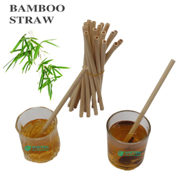 Best selling reusable 100 biodegradable bamboo straw with clean brush